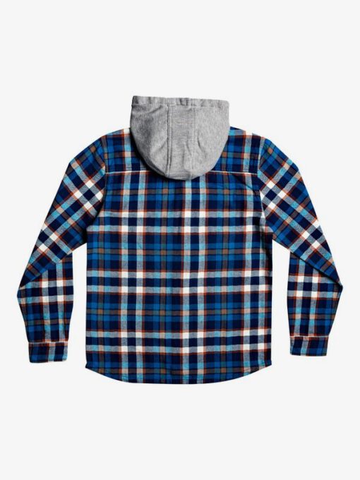 Camisa de Manga Larga Niño Quiksilver Snap Up Ref. EQBWT03254 OCEAN SNAP UP (byk1) Cuadros azul y naranja