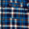 Camisa de Manga Larga Niño Quiksilver Snap Up Ref. EQBWT03254 OCEAN SNAP UP (byk1) Cuadros azul y naranja