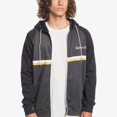 Sudadera Quiksilver Hombre casual con cremallera y capucha Everyday Screen DARK GREY HEATHER (krph) Ref. EQYFT04247 gris