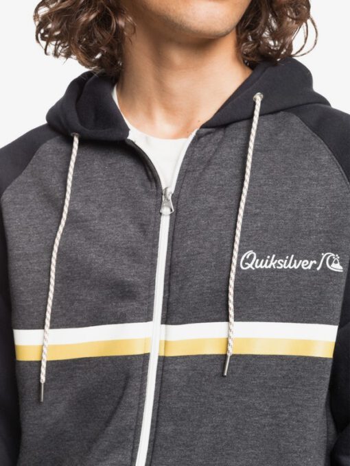 Sudadera Quiksilver Hombre casual con cremallera y capucha Everyday Screen DARK GREY HEATHER (krph) Ref. EQYFT04247 gris