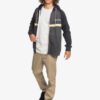 Sudadera Quiksilver Hombre casual con cremallera y capucha Everyday Screen DARK GREY HEATHER (krph) Ref. EQYFT04247 gris