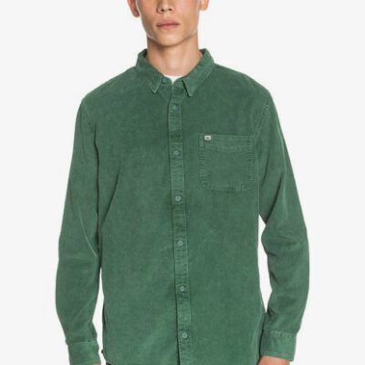 Camisa QUIKSILVER de Manga Larga pana Hombre Smoke Trail GREENER PASTURES (gsg0) Ref. EQYWT04055 verde