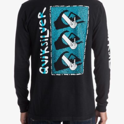 Camiseta Hombre QUIKSILVER manga larga AM Upper Class Ref. EQYZT03962 negra