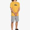 Camiseta Hombre QUIKSILVER manga corta Comp Logo HONEY (ylv0) Ref. EQYZT06056 amarilla logo básica