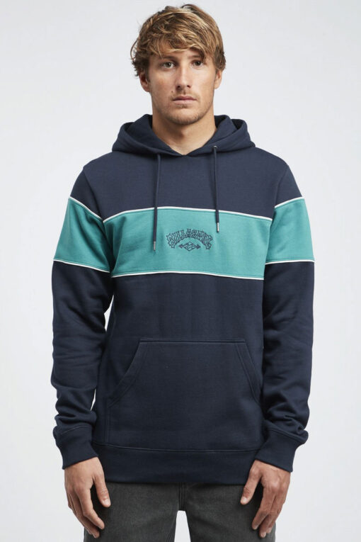 Sudadera chico con capucha Billabong edge pullover ref. q1ho01 BIF9 navy azul marino y verde botella