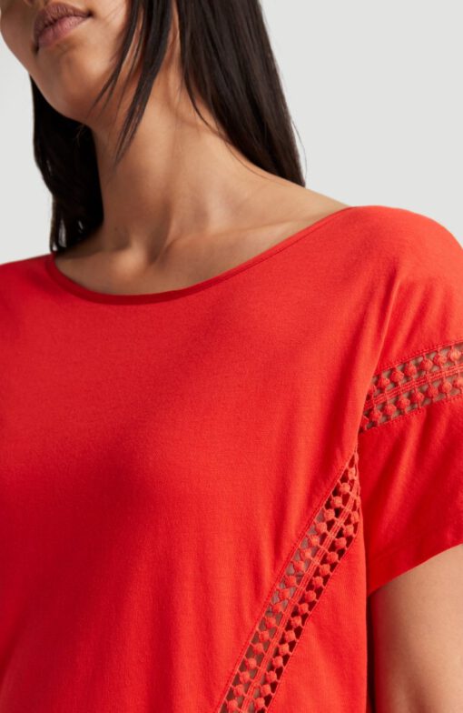 Camiseta O'NEILL Mujer cuello redondo CALI SUNSET T-SHIRT Lifestyle women Ref. 0P7304 Red Roja