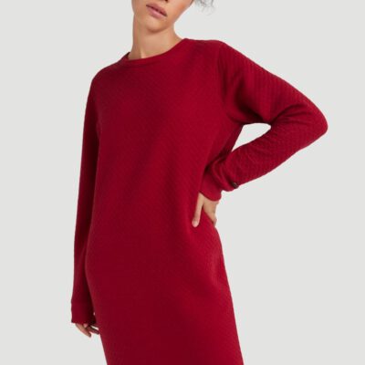 Vestido sudadera O'NEILL cuello redondo ARALIA MIDI DRESS Lifestyle women Ref. 0P8904 Red Rojo