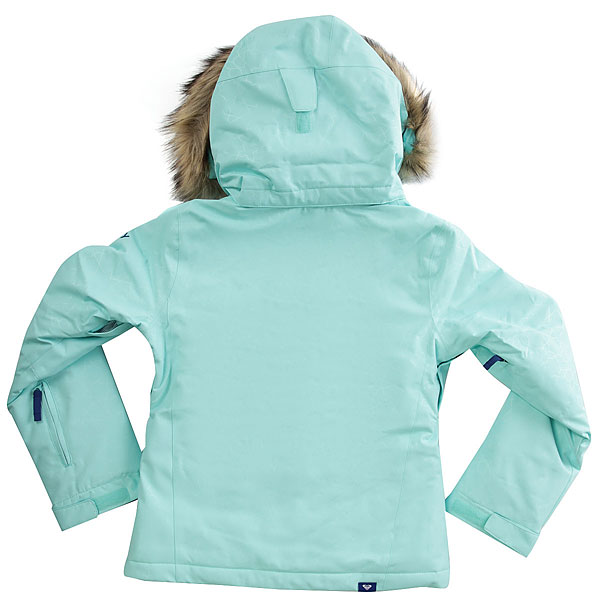 Chaqueta esquí ROXY niña con capucha pelo sintético Outdoor Montu (BFK4) Liso verde agua | Martimpe - Tienda de Moda en Gausach, Vielha, Valle de Aran