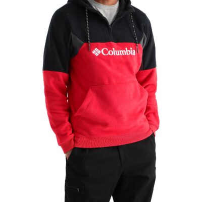 Polar COLUMBIA con capucha y logotipo estampado de Columbia para hombre Columbia Lodge™ Ref. 1918863613 rojo y negro