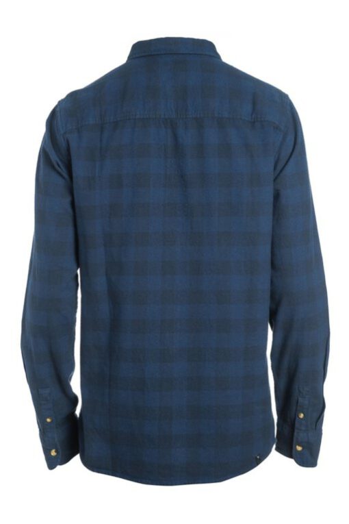 Camisa RIP CURL de Manga Larga franela Hombre Check Shirt Long Sleeve Shirt in Dusty Mood Indigo Ref. CSHDR4 cuadros azules