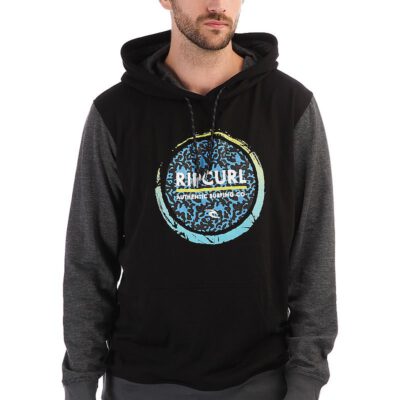 Sudadera  Hombre RIP CURL manga larga con capucha ECLIPSE LOGO FLEECE NEGRO TEE Ref. CFEQM4-90 negra