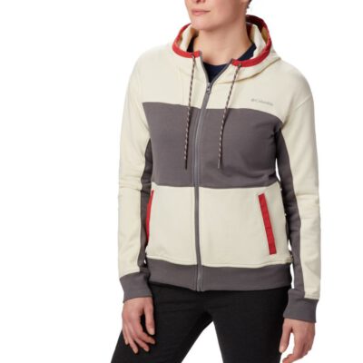 Sudadera COLUMBIA Mujer con capucha y cremallera Columbia Lodge™ Ref. 1860911023 Crema y gris