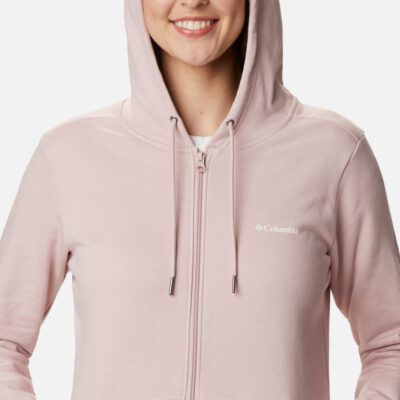 Sudadera COLUMBIA Mujer con capucha y cremallera logotipo de Columbia™ Ref. 1895761618 Rosa palo