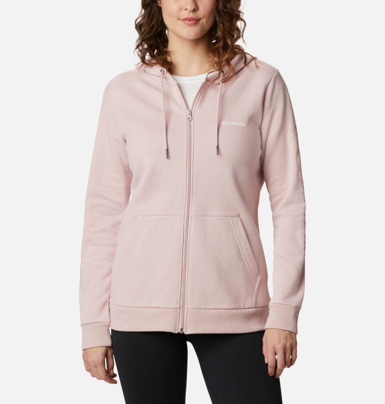 Sudadera Mujer con capucha cremallera logotipo de Ref. Rosa palo | Martimpe Berart - Tienda de Moda en Gausach, Vielha, Valle de Aran