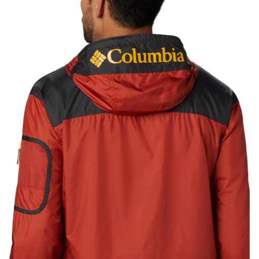 Cortavientos COLUMBIA con capucha y aislamiento para hombre super ligera Challenger™ Windbreaker Ref. 1714291835 rojo y gris