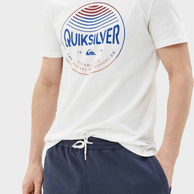 Camiseta Hombre QUIKSILVER manga corta Clours In Stereo white (wbl0) Ref. EQYZT05742 blanca logo pecho