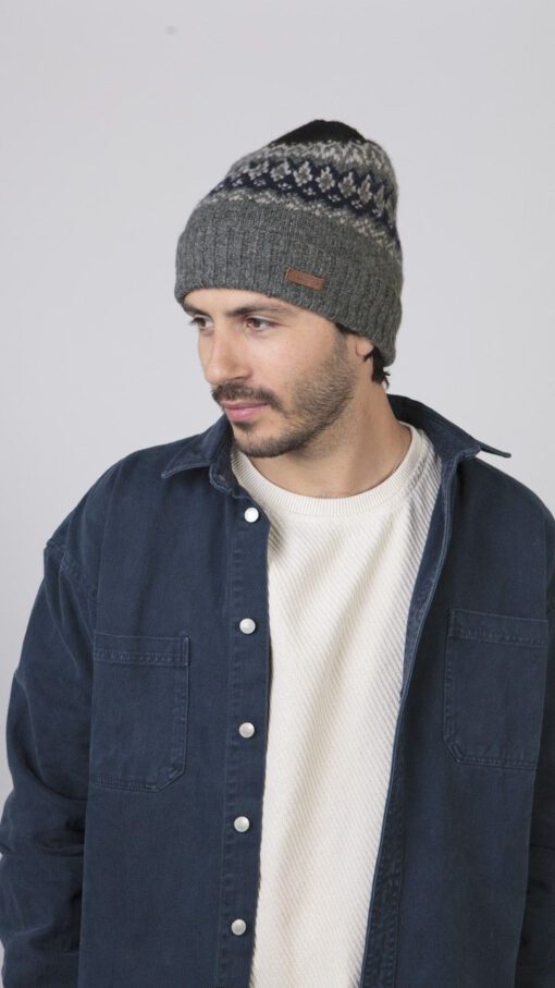 Gorro Barts punto Unisex GREGORIS BEANIE Dark heather Ref. 4880019 grises y azul marino