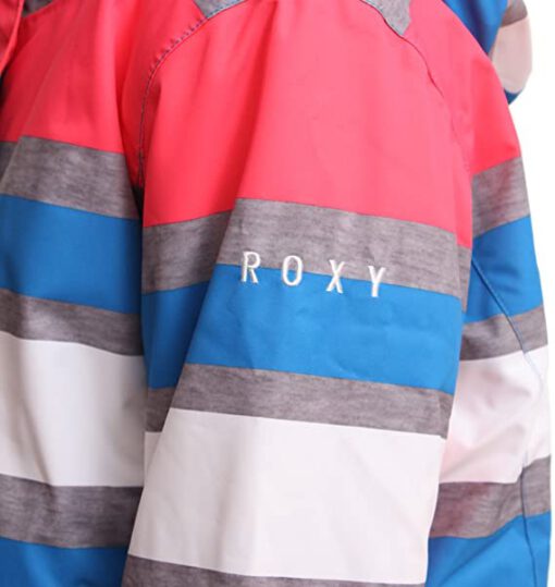 Chaqueta esquí ROXY niña con capucha Jetty Block Blue urban Strip Ref. WPTSJ053 Bandas colores