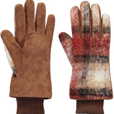 Guantes Barts de piel de ante mujer Penny Gloves negro Talla M Ref. 3993309 Brown marrón natural