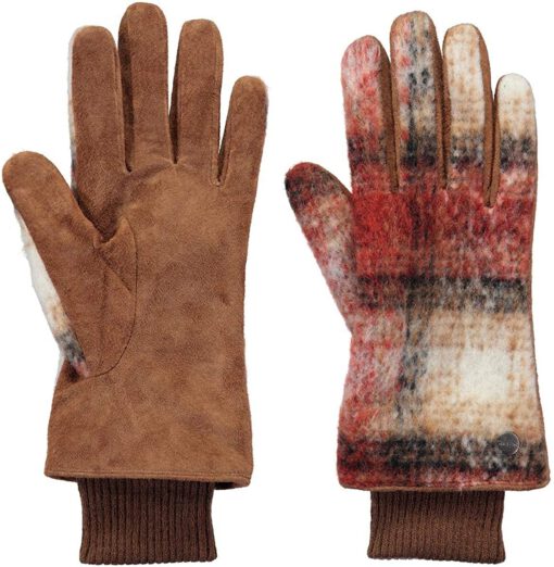 Guantes Barts de piel de ante mujer Penny Gloves negro Talla M Ref. 3993309 Brown marrón natural