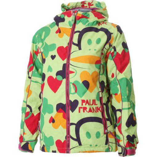 Chaqueta esquí PAUL FRANK niña con capucha Lime Overlap Print Ref. P1W701 Estampada mono (copia)