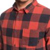 Camisa QUIKSILVER de Manga Larga franela Hombre Motherfly Flannel RQJ1 Ref. EQYWT03728 Cuadros rojos y grises
