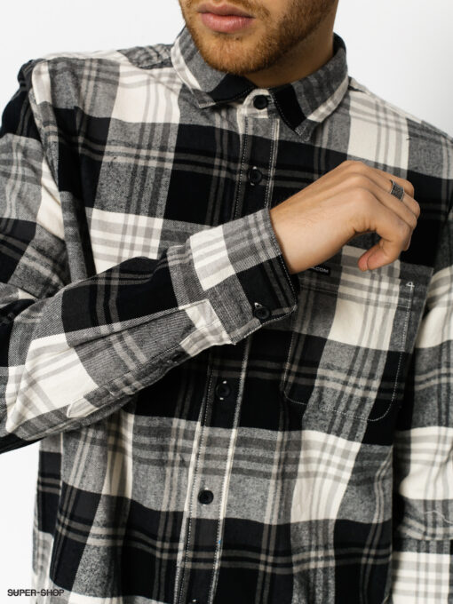 Camisa VOLCOM de Manga larga Hombre FRANELA CUADROS CADEN PLAID CLO Ref. A0531709 cuadros grises y blancos