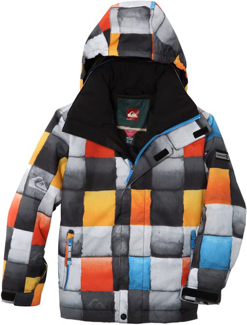 Chaqueta nieve QUIKSILVER niño con capucha MISSION 10K CHECK BLUE Jacket (BNL1) Ref. KTBSJ313 multicolor cuadros