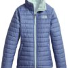 Chaqueta reversible THE NORTH FACE niña pelo sintético cálida REVR MSBD SERL ref. T0CN01USE Azul tejano y verde agua