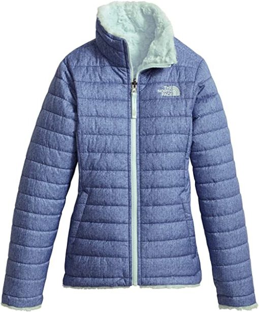 Chaqueta reversible THE NORTH FACE niña pelo sintético cálida REVR MSBD SERL ref. T0CN01USE Azul tejano y verde agua