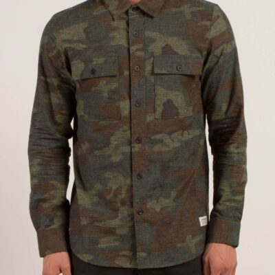 Camisa VOLCOM de Manga larga Hombre WOODLAND L/S - CAMOUFLAGE Ref. A0531713 Camuflaje verdes