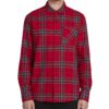 Camisa VOLCOM de Manga larga Hombre FRANELA CUADROS CADEN PLAID ENR Ref. A0531906 cuadros rojos y azules