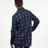 Camisa HYDROPONIC de Manga Larga franela Hombre básica CANDLESTICK SH Green Navy Check Ref. 18520 cuadros azul marino y verde