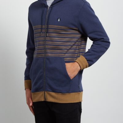 Sudadera VOLCOM Hombre con capucha y cremallera THREEZY ZIP Deep blue Ref. A4811803 azul