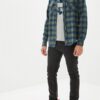Camisa BILLABONG de Manga Larga franela Hombre All Day Flannel Forest Ref. Q1SH03 BIF9 Cuadros verdes