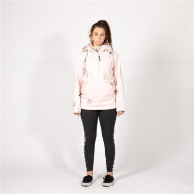 Sudadera Nieve NIKITA Mujer con capucha Softshell 3K RADIO PO HOODIE Blush Pink Ref. NMWFRAD-BSH Rosa palo