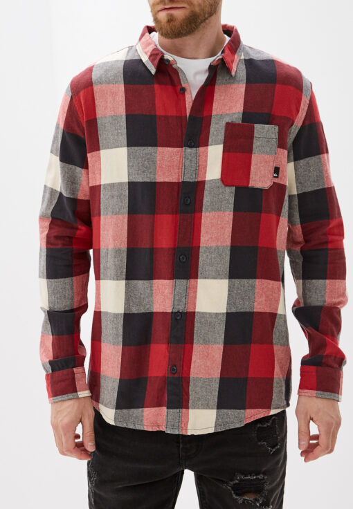 Camisa QUIKSILVER de Manga Larga franela Hombre Motherfly Flannel Long Sleeve Shirt (RQK1) Ref. EQYWT03918 Cuadros rojos blancos y negros