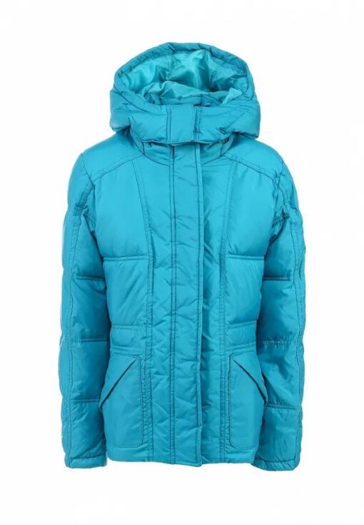 Chaqueta plumón ROXY niña con capucha Jacke Contagious BLUE (BRW0) Ref. ERGJK03008 Liso azul turquesa