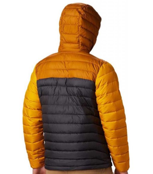 Chaqueta COLUMBIA con capucha y aislamiento para hombre cálida Powder Lite™ Hooded Jacket Ref. 1693631012 mostaza