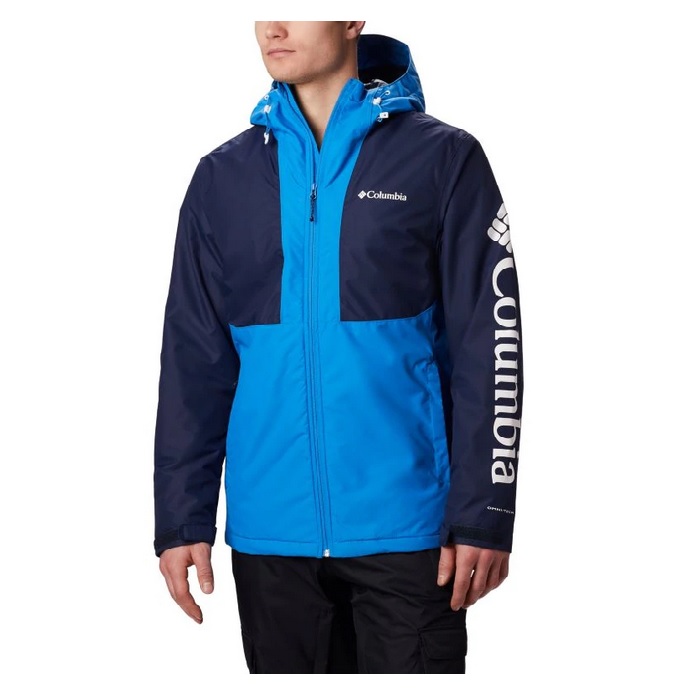 Chaqueta Nieve COLUMBIA con capucha azul