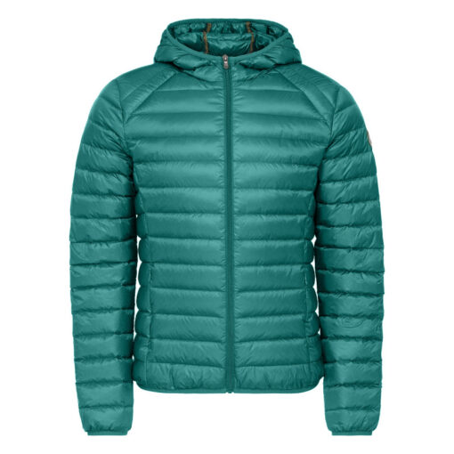 Chaqueta con capucha Jott de plumas pato Hombre NICO Lagon 4900/107 BASIC Justoverthetop Verde agua