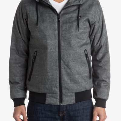 Chaqueta invierno QUIKSILVER hombre Anorak resistente al agua con capucha LIGHT GREY HEATHER (sjsh) Ref. EQYJK03241 gris jaspeado