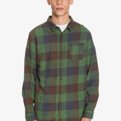 Camisa QUIKSILVER de Manga Larga franela Hombre Motherfly Flannel GSG1 Ref. EQYWT04015 Cuadros verdes