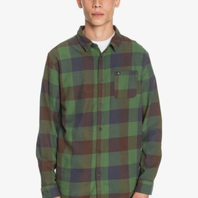 Camisa QUIKSILVER de Manga Larga franela Hombre Motherfly Flannel GSG1 Ref. EQYWT04015 Cuadros verdes