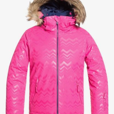 Chaqueta esquí ROXY niña con capucha pelo sintético Jet Ski BEETROOT PINK AZTECSPIRITEMBOS (mml3) Ref. ERGTJ03079 Fucsia