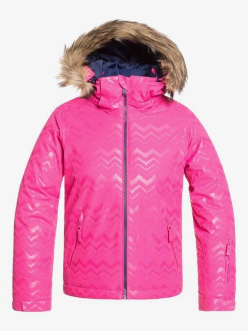 Chaqueta esquí ROXY niña con capucha pelo sintético Jet Ski BEETROOT PINK AZTECSPIRITEMBOS (mml3) Ref. ERGTJ03079 Fucsia