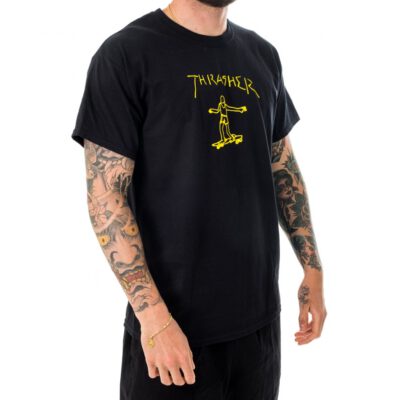Camiseta THRASHER Magazine Hombre manga corta GONZ T-Shirt Ref. TSR-144790M negro skate