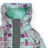 Chaqueta esquí DC SHOES niña con capucha Yucca Monogram Ref. ADGTJ00002 Verde agua logos rosas