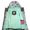 Chaqueta esquí DC SHOES niña con capucha Yucca Monogram Ref. ADGTJ00002 Verde agua logos rosas