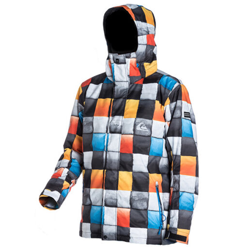 Chaqueta nieve QUIKSILVER niño con capucha MISSION 10K CHECK BLUE Jacket (BNL1) Ref. KTBSJ313 multicolor cuadros